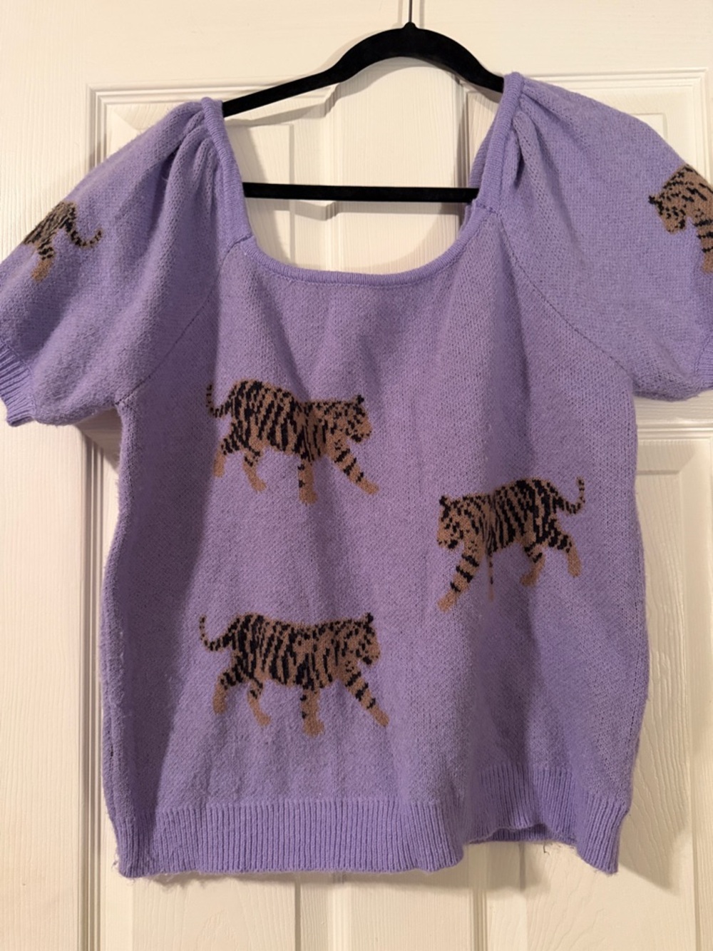 Lilac Tiger Print women’s top